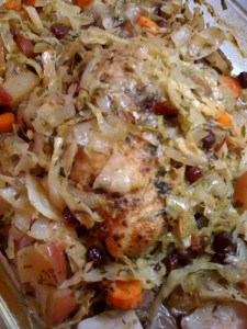 RoastedChickenCabbageDish